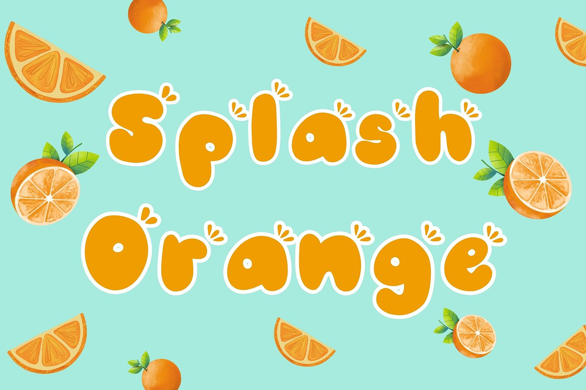 Splash font., a Handwritten Font by JJuta (Photo 5 of 6)