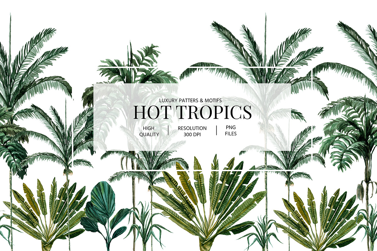 Hot Tropics, a Pattern Graphic by HannaStudio (Photo 1 of 9)