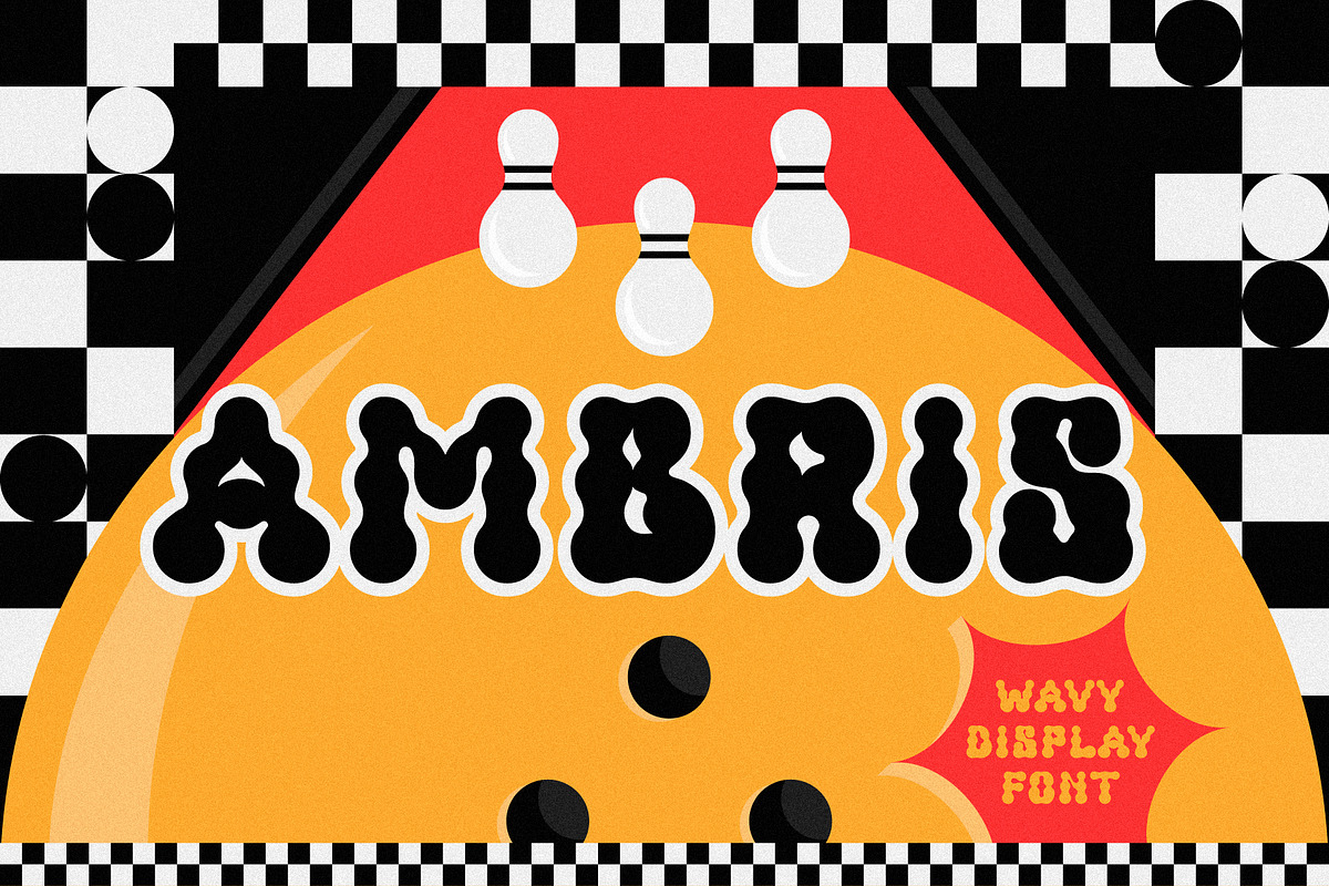 Ambris Display Font, a Sans Serif Font by CuteDreamyDesign (Photo 1 of 9)