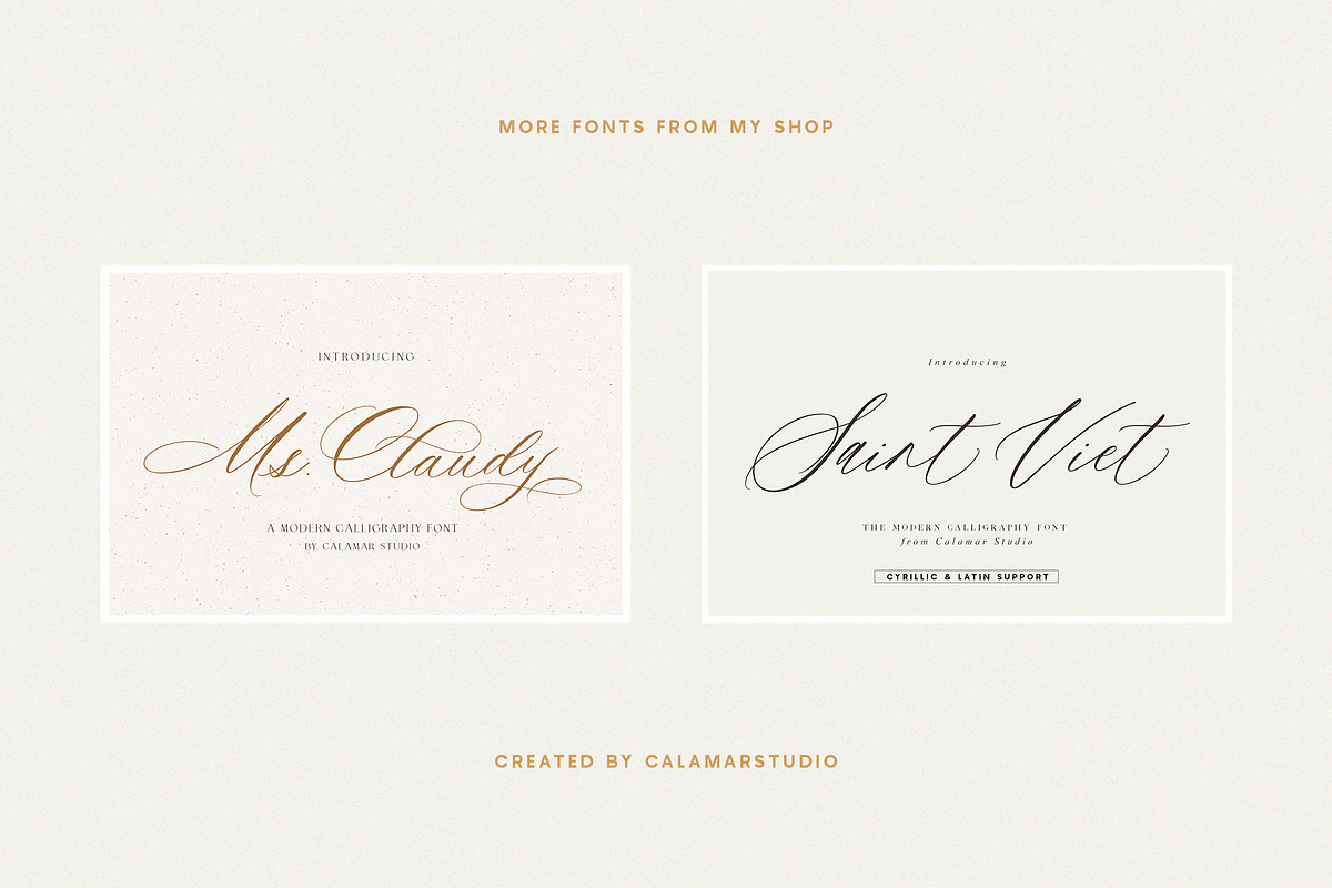 Modern Calligraphy Font Bundle, a Script Font by Calamar Studio (Photo 12 of 12)