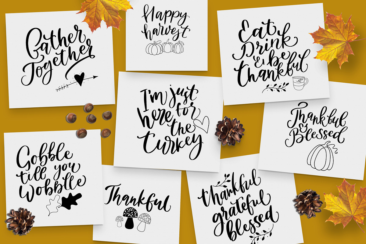 Autumn lettering and illustrations, an Illustration by Art pages (Photo 5 of 13)