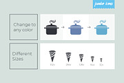 Food Glyph Icons V2, an Outline Icon by Jumbo Icons (Thumbnail 4 of 5)