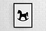 Rocking Horse Silhouette SVG, an Object Illustration by newminddesign (Thumbnail 2 of 3)