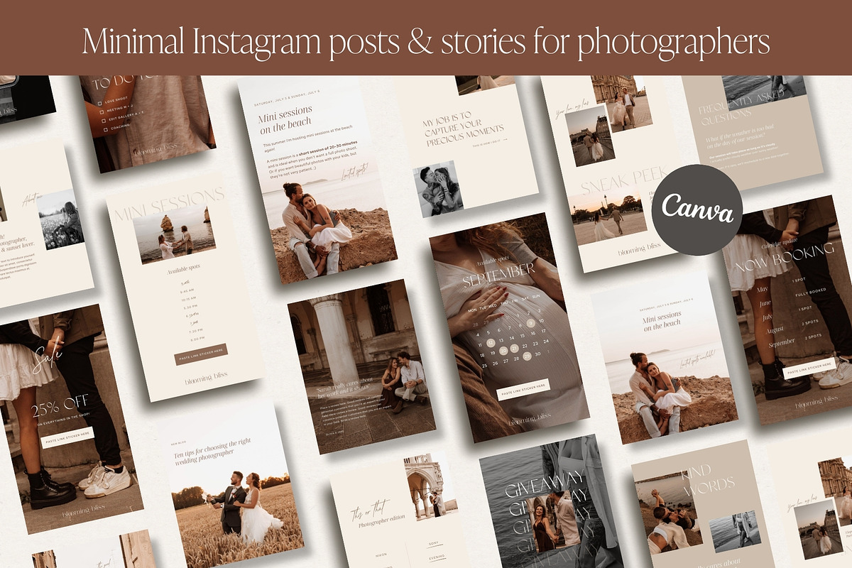 Minimal Photography Insta Templates, a Social Media Template by Wonderlik Webdesign (Photo 1 of 11)