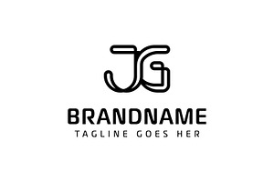 Letters JG Monogram Logo, a Branding & Logo Template by Pray Art Design Studio