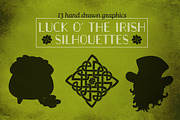St. Patty's Day Silhouettes, an Illustration by Cheeky Lemons (Thumbnail 1 of 3)