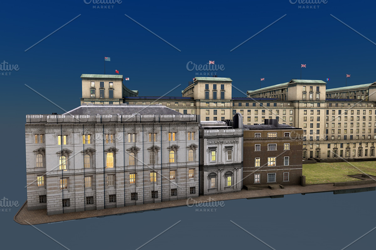 Ministry of Defence, London, UK, an Architecture 3D Model by Vertex Modelling (Photo 8 of 9)