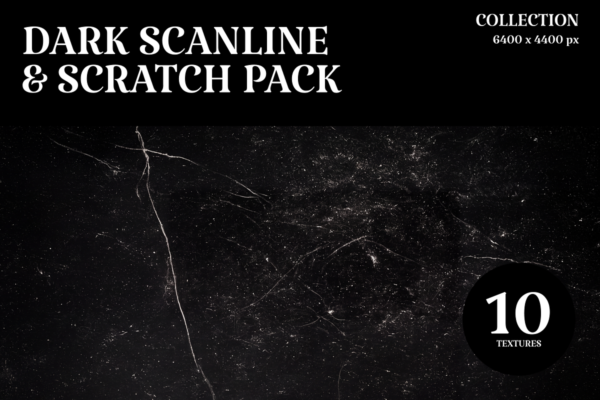 Dark Scanline & Scratch Pack, a Texture Graphic by PopotLane (Photo 1 of 5)