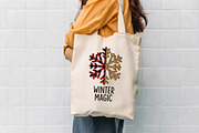 Winter Magic Plaid Leopard Snowflake, a Seasonal Illustration by CrexoraLab (Thumbnail 4 of 4)