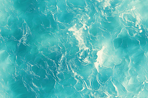 Seamless Aquamarine vibrant abstract representation of water with swirling turq, a Texture Graphic by Textures & Backgrounds