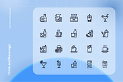 Drink and Beverage Icon Set, an Outline Icon by Nathaya Studio (Thumbnail 2 of 2)