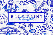 Blue Print Badges, a Branding & Logo Template by amgd (Thumbnail 1 of 3)