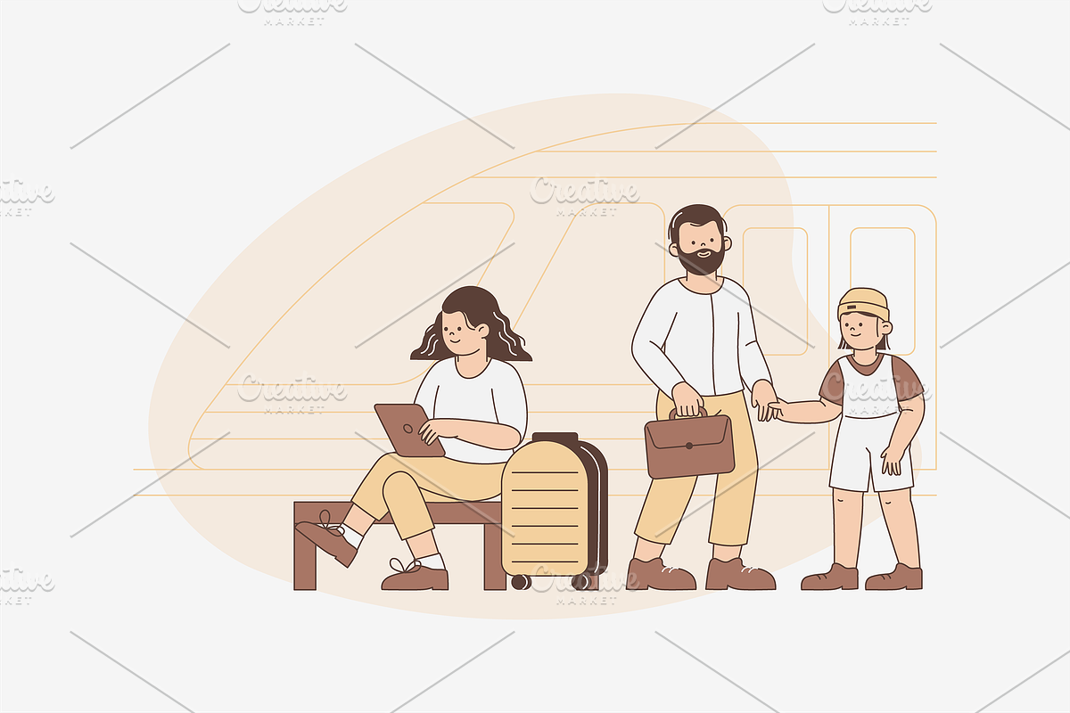 Public Transport Illustration, an Object Graphic by Jump Studio (Photo 11 of 14)