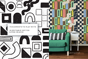 Retro geometric vector patterns, a Pattern Graphic by Palette Pursuit (Thumbnail 3 of 5)