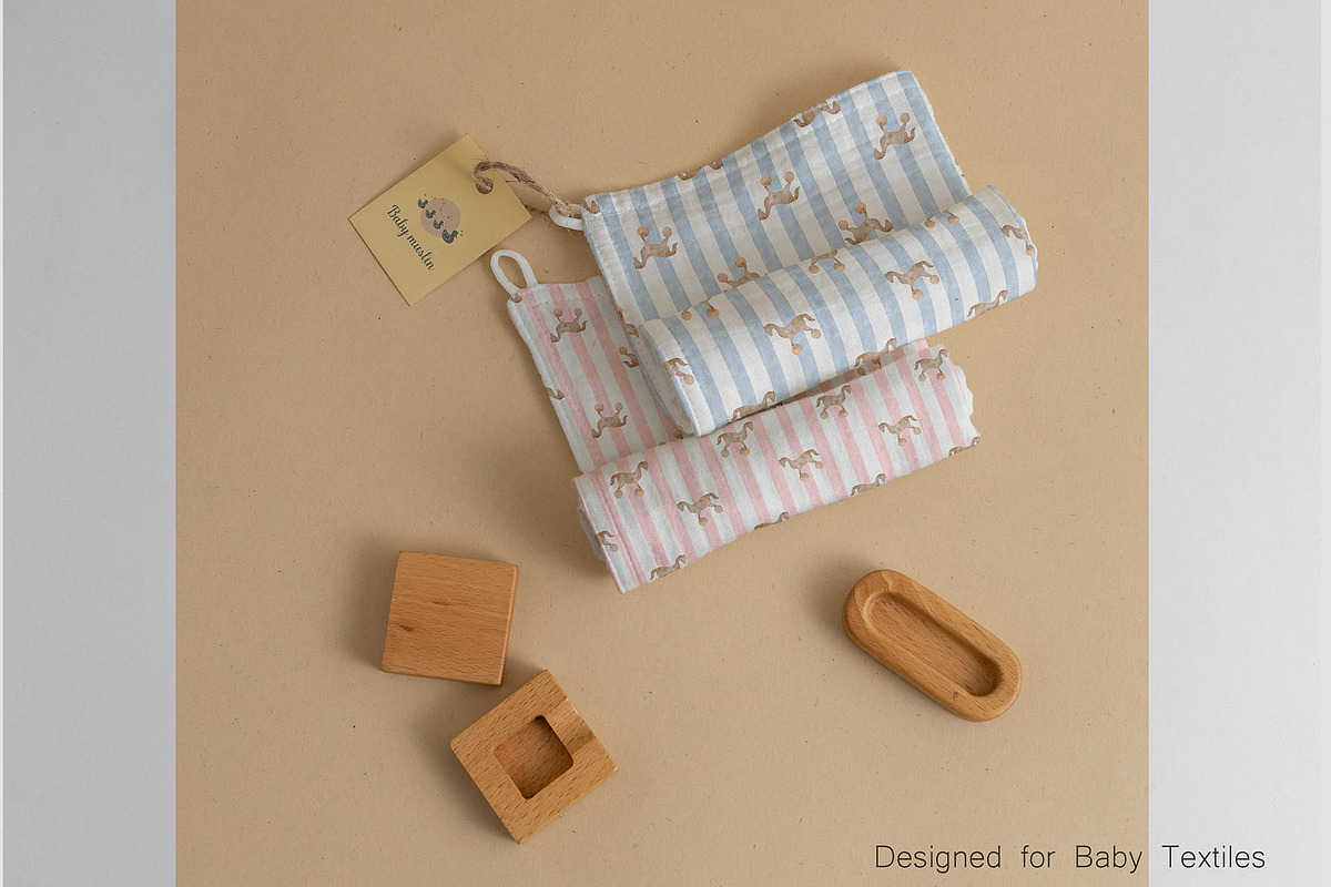 Nursery Toys Clipart & Patterns, a Pattern Graphic by NatalieArtsDenysenko (Photo 7 of 9)