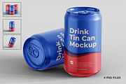 Drink Tin Can Mockup, a Packaging Mockup by Muhazdinata (Thumbnail 1 of 8)
