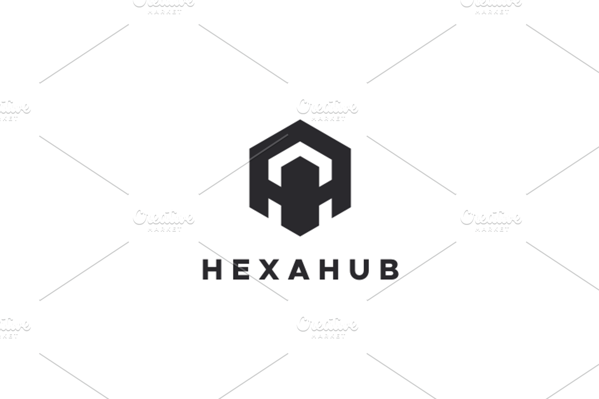 Hexa Hub - Letter H HH Logo Design, a Branding & Logo Template by yopie (Photo 3 of 3)