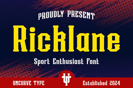 Ricklane, a Serif Font by uncurve