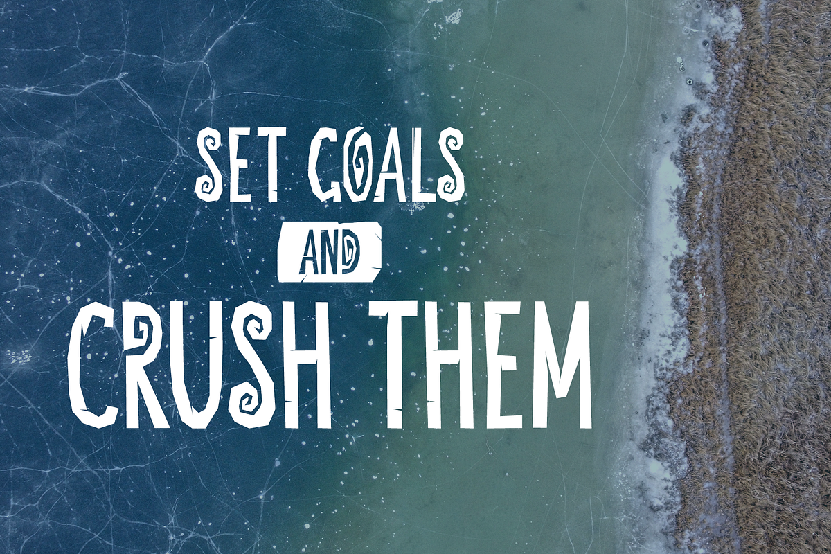Roughcut font preview 4
