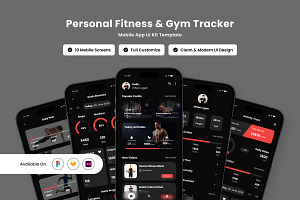 Bodyforge - Fitness Tracker App, an App Template by productype1