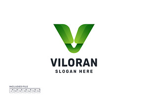 Letter V Gradient Colorful Logo, a Branding & Logo Template by yuanesei