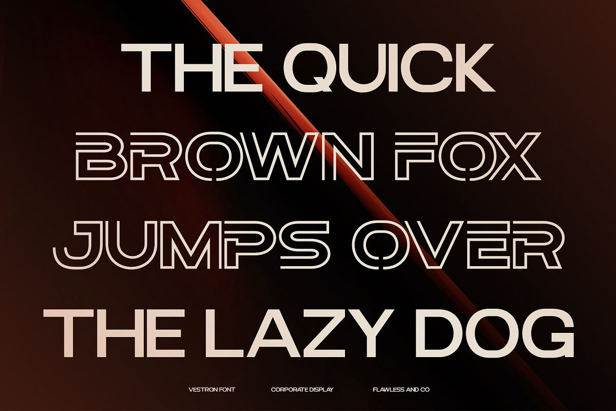 Vestron - Corporate Display Font, a Font by Flawless And Co (Photo 5 of 10)