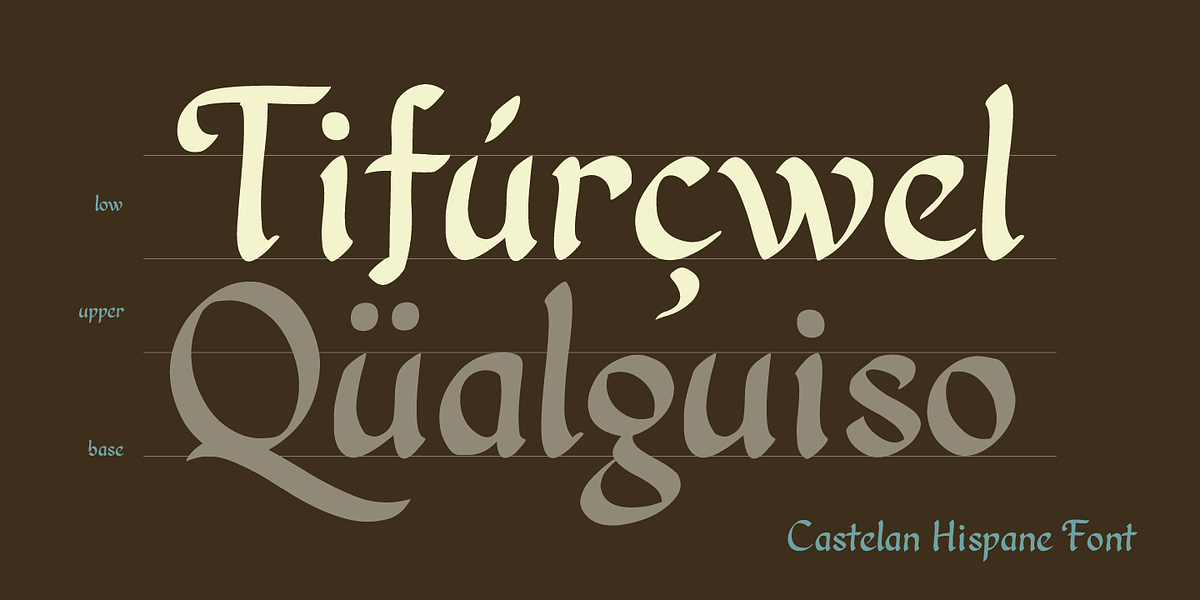 Castelan Hispane, a Script Font by Ixipcalli (Photo 2 of 6)