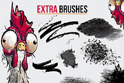 Chicken Scratch Procreate Brushes, a Brush Add-On by Annex1 (Thumbnail 4 of 4)