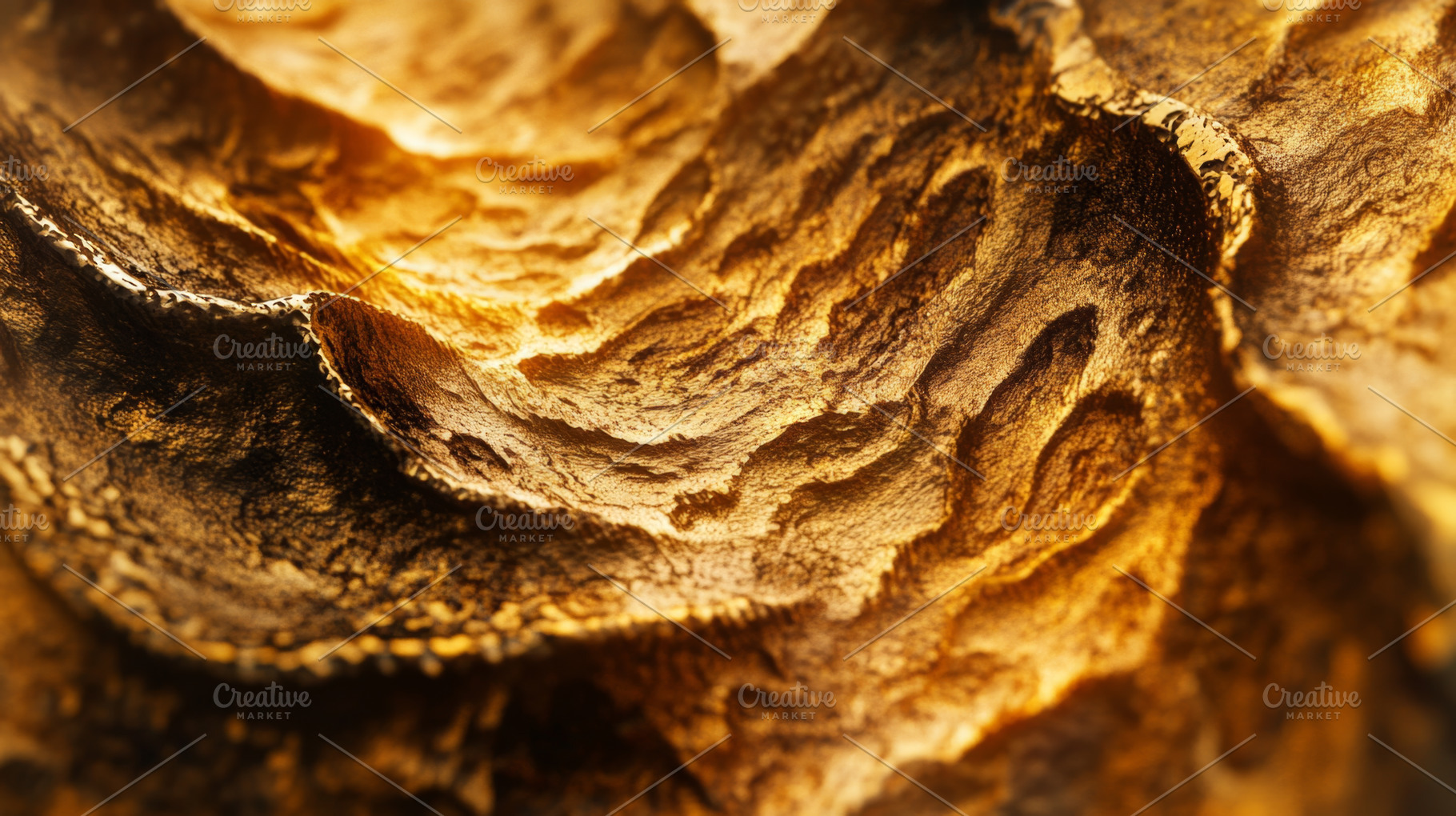 Luxurious Golden Texture with Metallic Shine, an Abstract Photo by Natalia Klenova's Shop