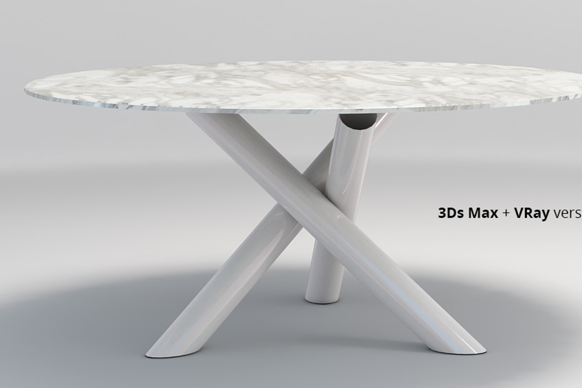 Minotti Van Dyck dining tables, a Furniture 3D Model by WidhiMuttaqien (Photo 7 of 12)