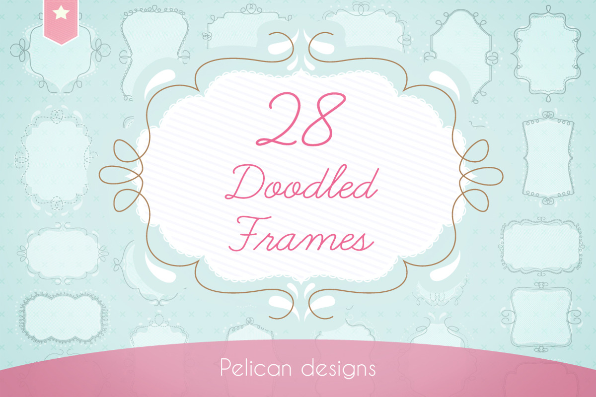 doodled frames pack