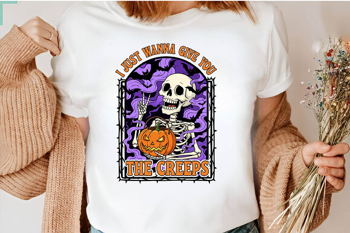 Skeleton Halloween Quote PNG, an Illustration by Dream Creation (Photo 3 of 5)