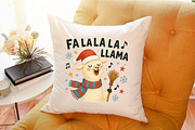 Fa La La La LLama Christmas PNG, an Illustration by Sublimation Artist (Thumbnail 7 of 9)