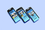 iPhone Screen Mockup, an iPhone Mockup by HanaSaka_Studio (Thumbnail 2 of 5)