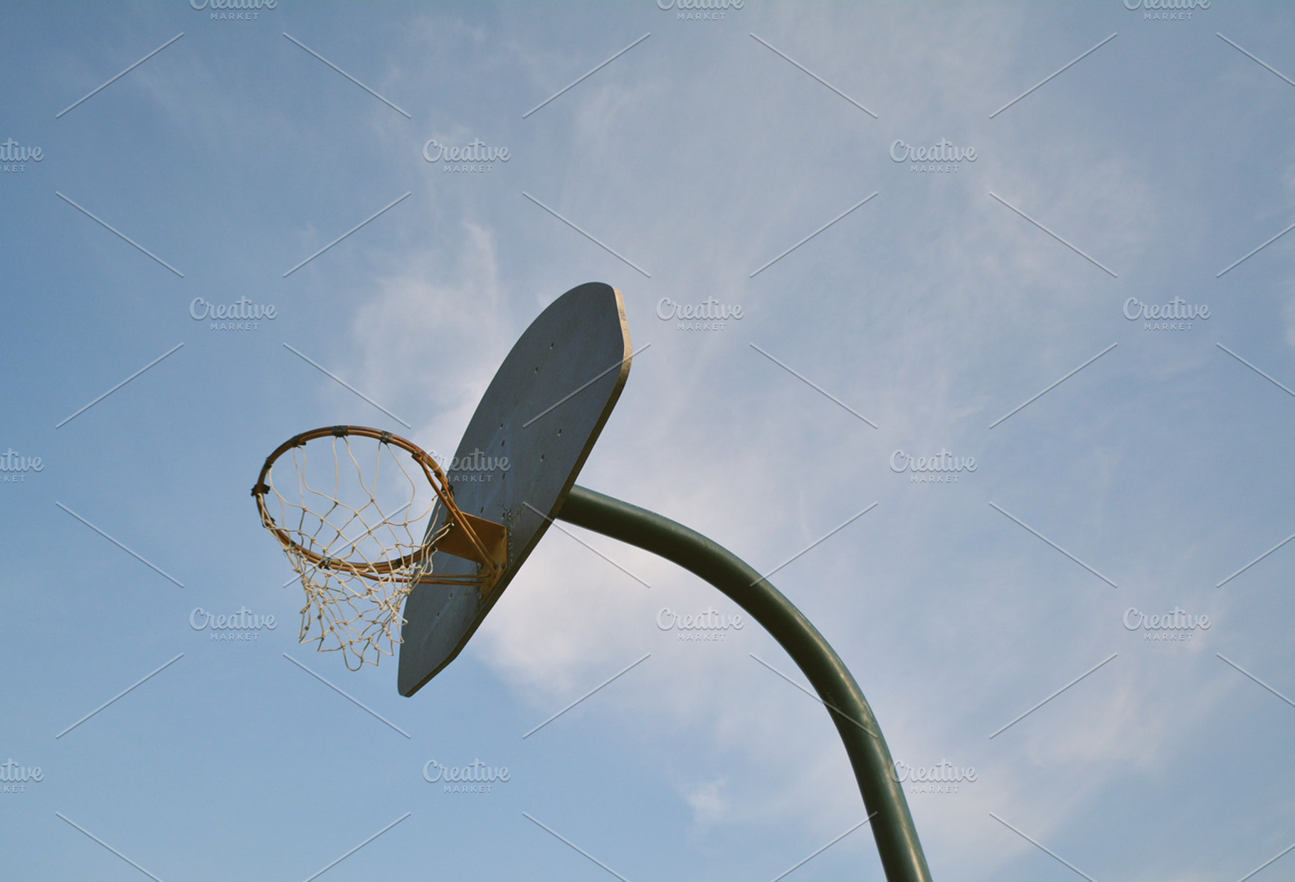 Hoop Featuring Sky Basketball And Hoop