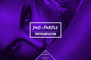 Duo-Purple Duotone Photoshop Action, an Action Add-On by Claudiu Gabriel (Thumbnail 1 of 6)