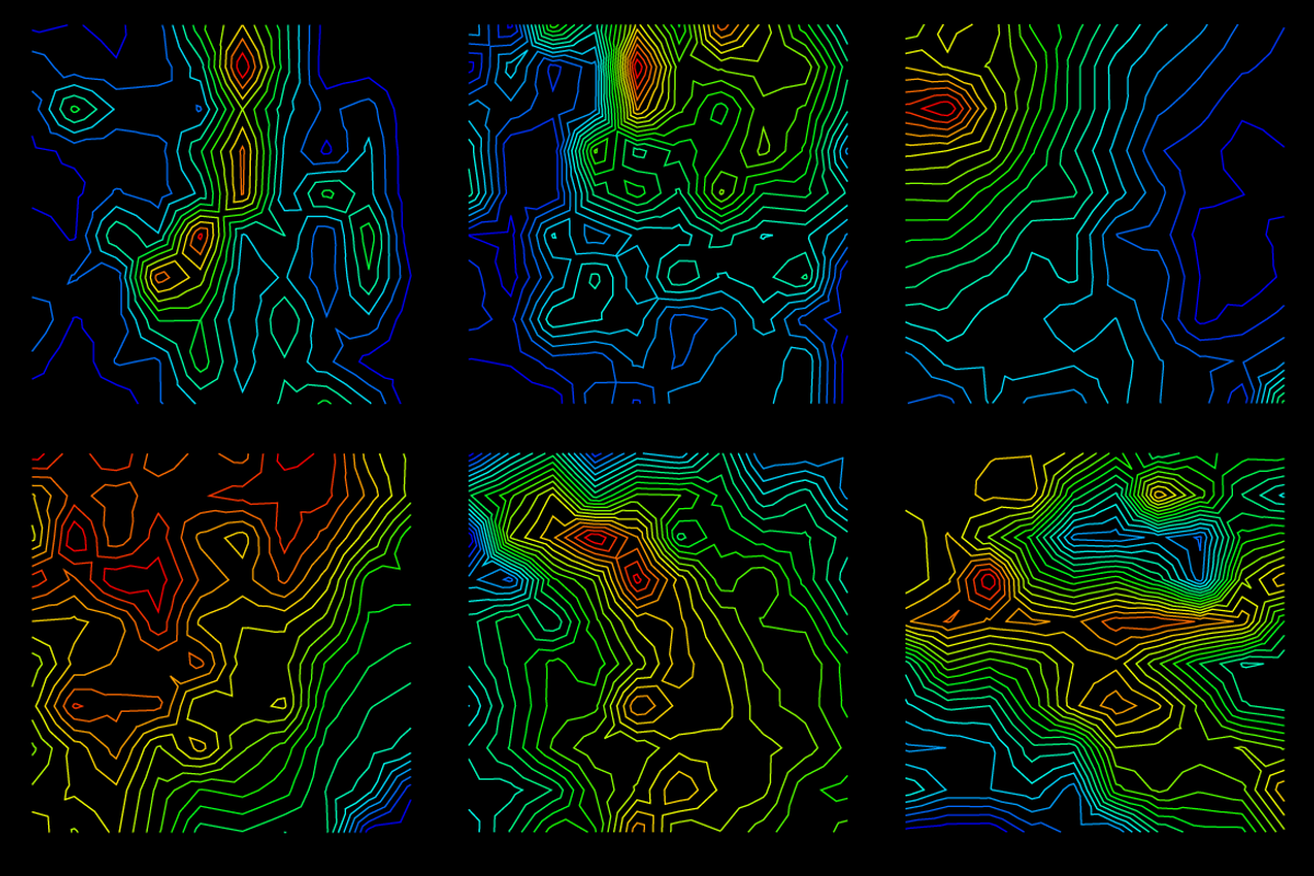 30 Vector Topographic Maps, a Texture Graphic by Projectile (Photo 8 of 10)