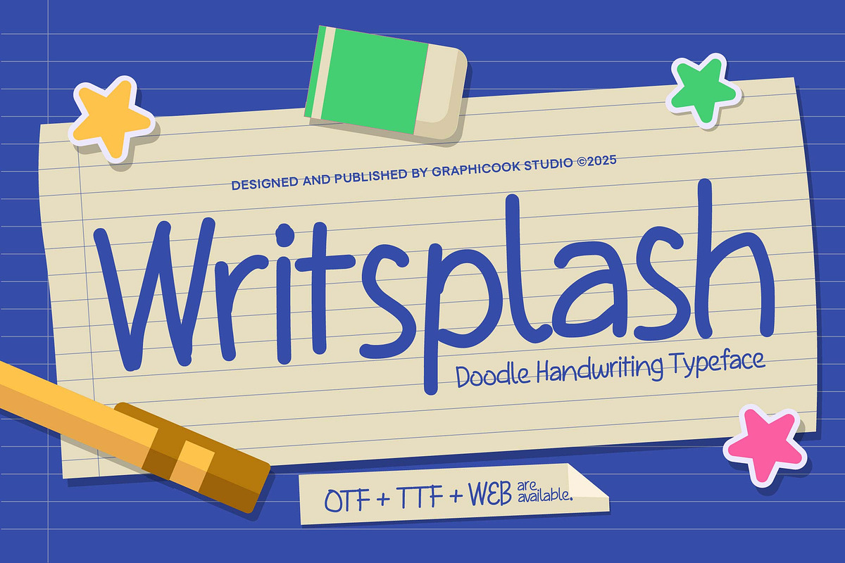 Writsplash, a Handwritten Font by graphicook (Photo 1 of 10)