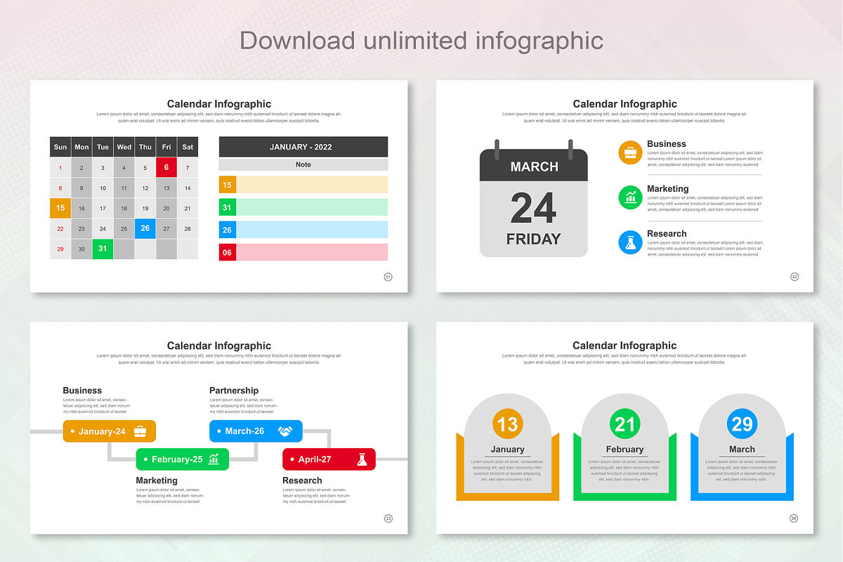 Calendar Infographic Keynote, a Templates & Theme by Mighty-Slide (Photo 7 of 9)
