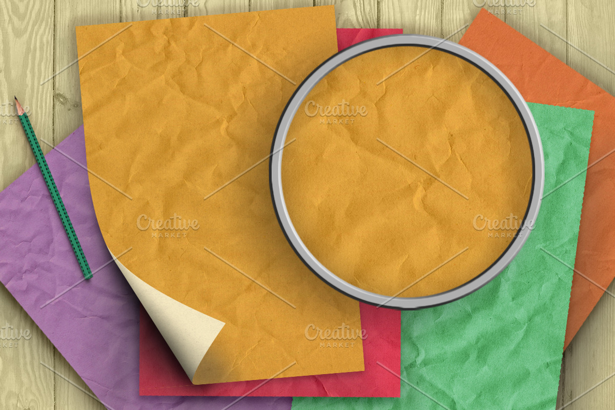 Colored paper set, a Texture Graphic by Anastasia Koba (Photo 2 of 11)