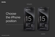 iPhone PRO 15 Mockup Collection, an iPhone Mockup by Mocku (Thumbnail 11 of 14)