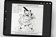 150 Fine Liner Brushes for Procreate, a Brush Add-On by Disyukov (Thumbnail 4 of 8)