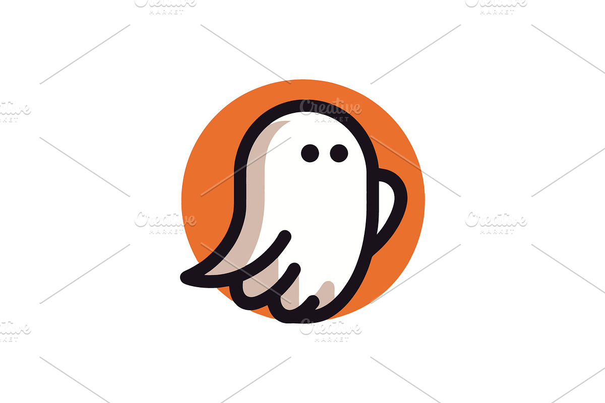 Cute Halloween Ghost Icons, an Icon by Vectorium Studio