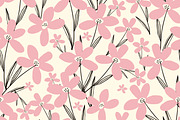 Hand Drawn Patterns with Flowers, a Pattern Graphic by Art's and patterns (Thumbnail 2 of 7)