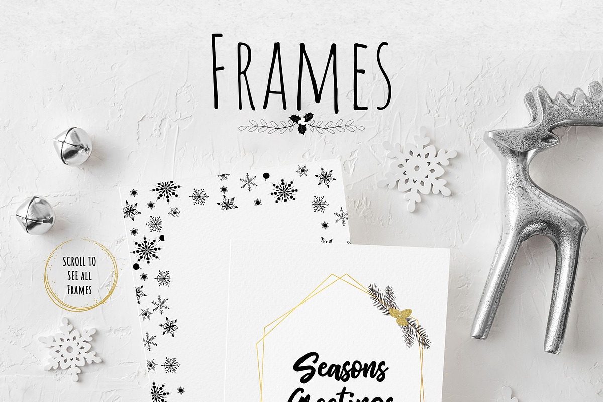 Black & Gold Christmas, a Seasonal Illustration by Maggie Stilwell Design (Photo 3 of 10)