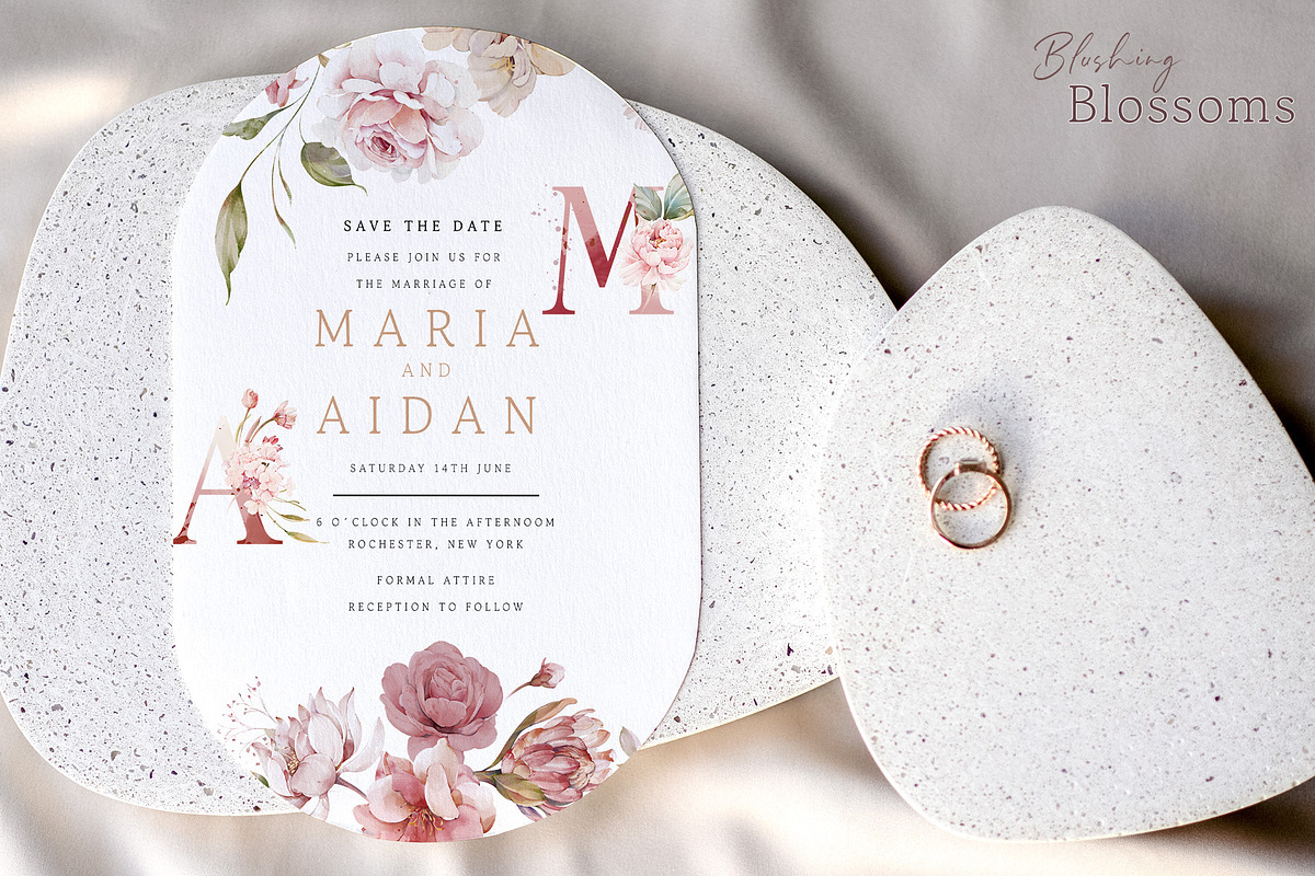 Watercolor Blush Flowers, a Decorative Illustration by Damian Roh (Photo 2 of 15)