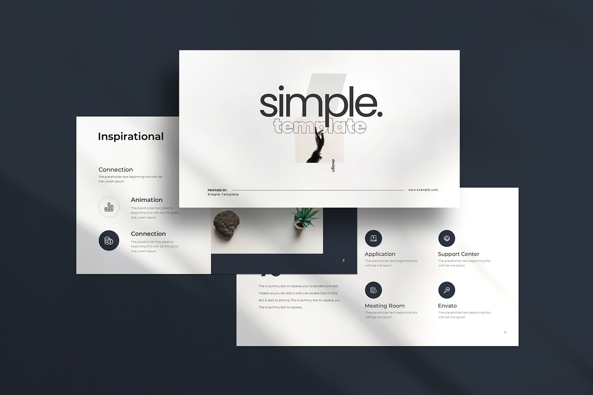 Simple Minimal Presentation Template preview 3