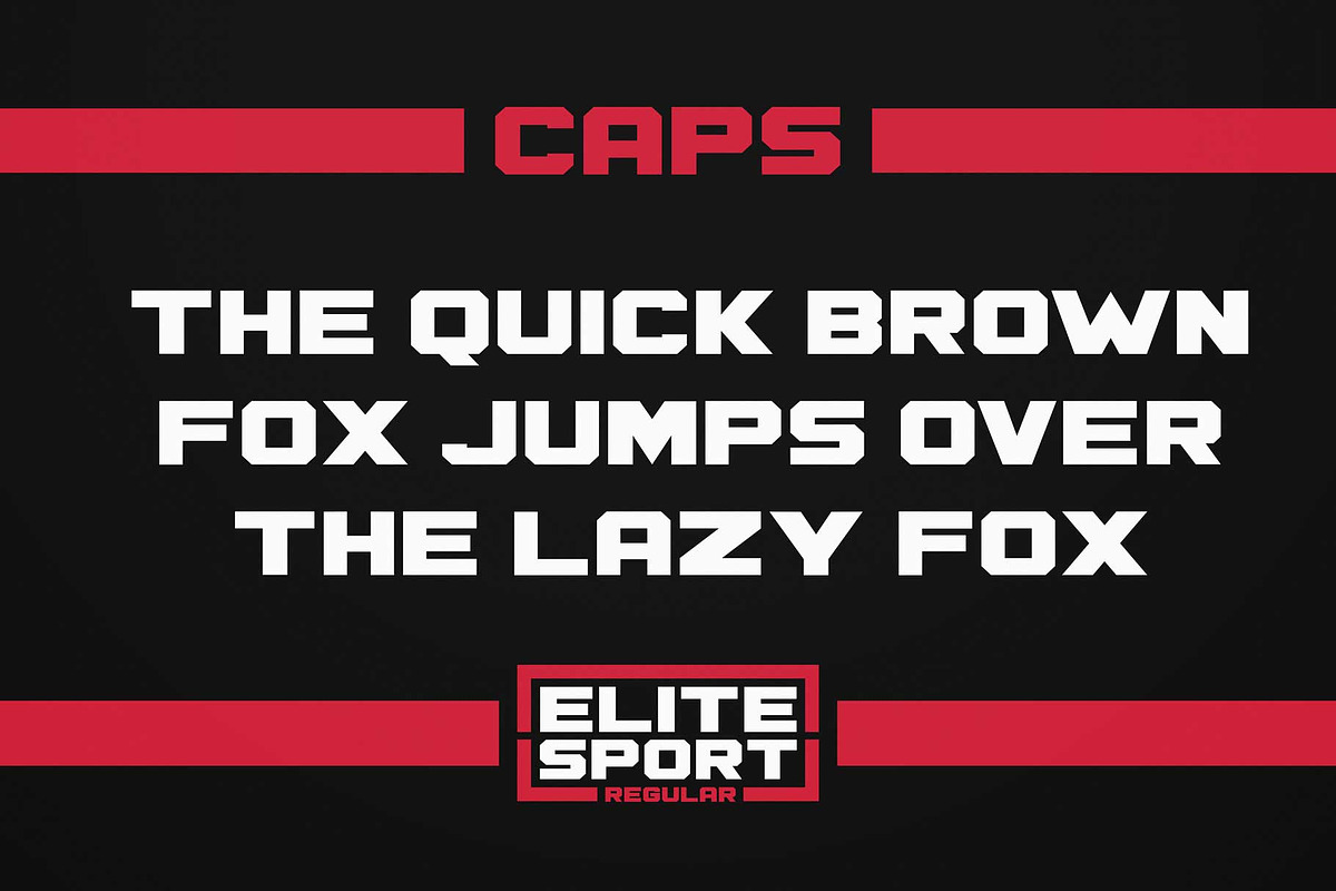 ELITE SPORT FONT SET, a Sans Serif Font by Alphabet Agency (Photo 2 of 13)