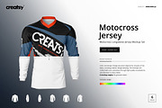 Motocross Jersey Mockup Set, a Shirt Mockup by creatsy5 (Thumbnail 1 of 5)