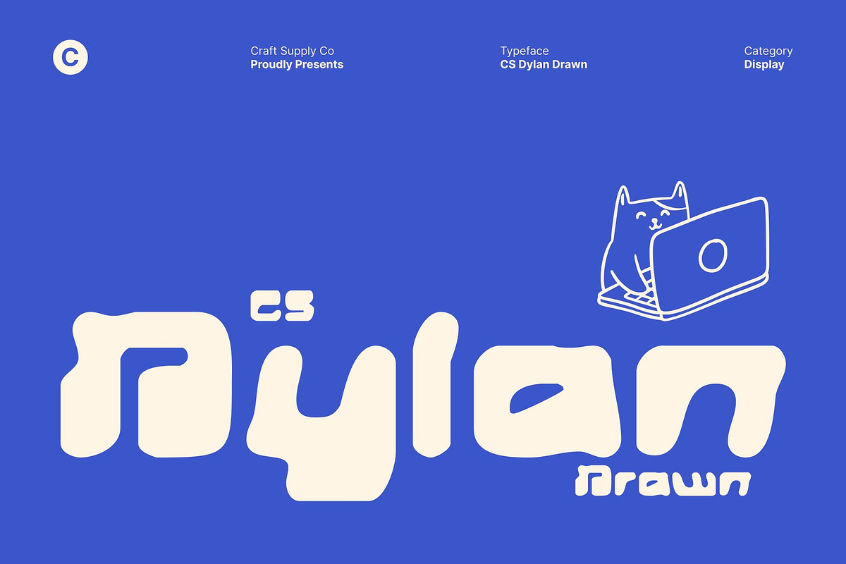 CS Dylan Drawn, a Sans Serif Font by Craft Supply Co. (Photo 1 of 8)